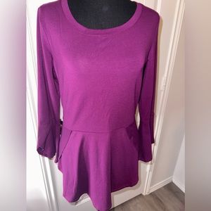 Isaac Mizrahi L/S Peplum Style